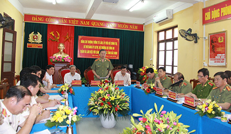 Bộ trưởng Tô Lâm thăm và làm việc với Cảnh sát PCCC Bắc Ninh