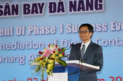 Hoàn thành giai đoạn 1 dự án xử lý dioxin tại sân bay Đà Nẵng