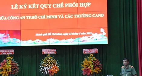 Công an TP Hồ Chí Minh ký kết phối hợp với ba trường CAND