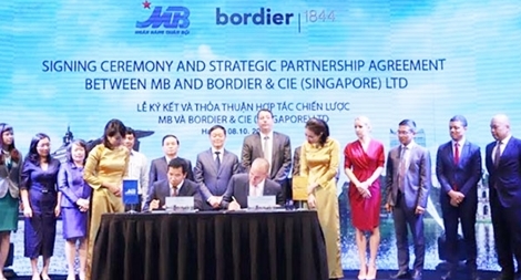 Ngân hàng Quân đội ký thỏa thuận hợp tác chiến lược với Bordier & Cie Singapore
