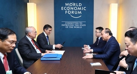Thủ tướng tiếp xúc song phương bên lề Hội nghị WEF Davos 2019